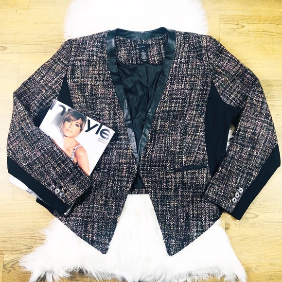 Lane Bryant Jackets & Blazers - Lane Bryant Tweed Knit Moto Jacket/Blazer  SZ 20